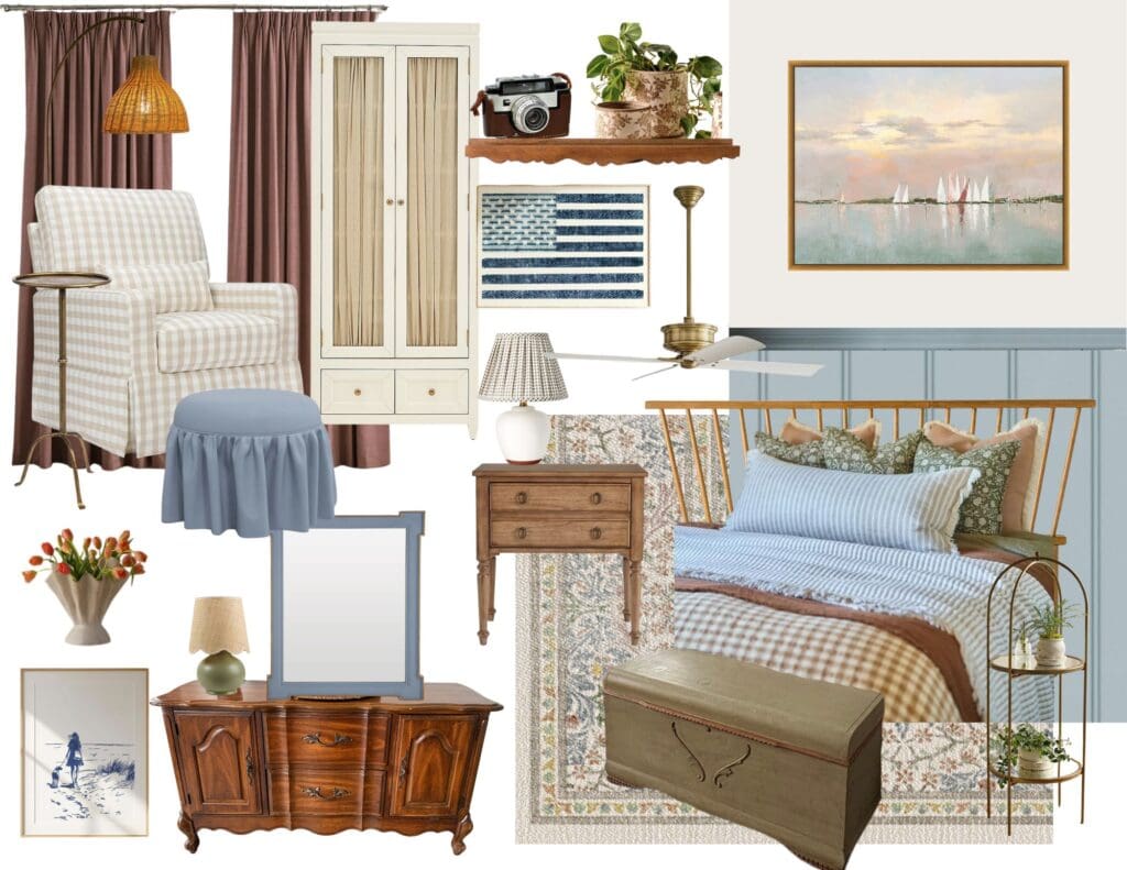 Designing a cozy coastal guest room retreat